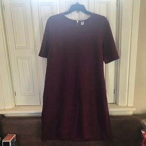 Burgundy dress